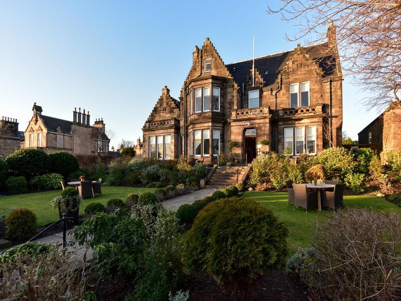 The Dunstane Houses is a five star luxury boutique hotel that is family run and highly rated. Built in 1852, it still holds many of its original features and even has a bar that offers a "great selection of ales from some of Scotland’s micro-brewers and has over 100 types of whiskies and over 30 different craft gins."