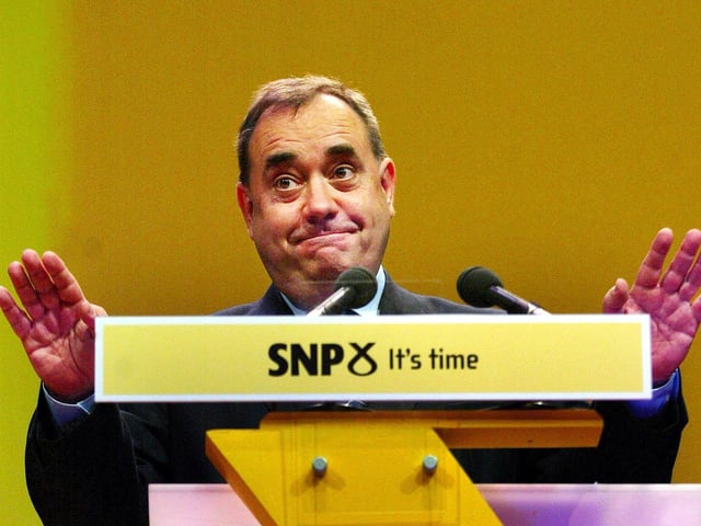 Following his leadership comeback, on a joint ticket with deputy Nicola Sturgeon, Salmond led the SNP to what was then seen as its greatest hour - victory at the 2007 Scottish election and delivery of a minority SNP government. Pic: David Cheskin/PA Wire.