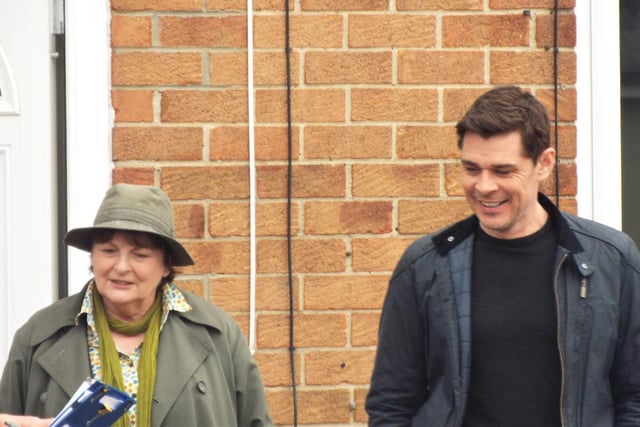 Brenda Blethyn with co-star Kenny Doughty, who plays DS Aiden Healy.