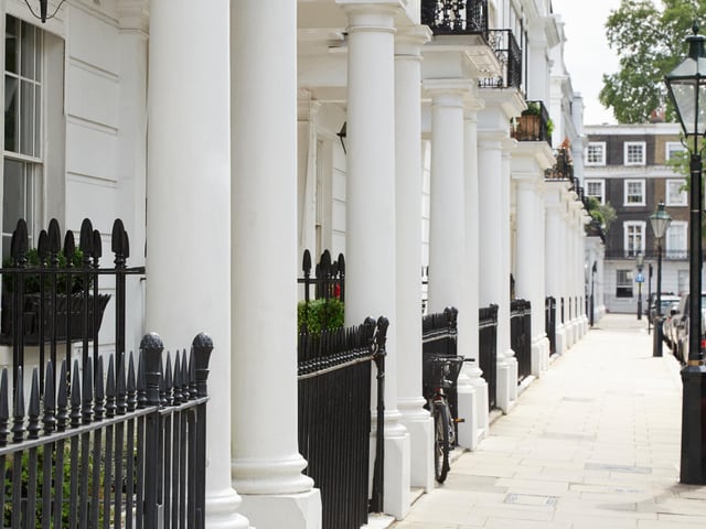 Kensington and Chelsea recorded the biggest increase in house prices with a 28.6 per cent annual change. In November 2019 the average price was £1,171,530, in November 2020 it was £1,507,130