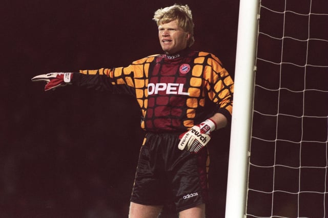 Bayern Munich's Oliver Kahn during a UEFA Cup second round game against Raith Rovers at Easter Road in Edinburgh in October 1995. Photo: Mike Cooper/Allsport via Getty Images