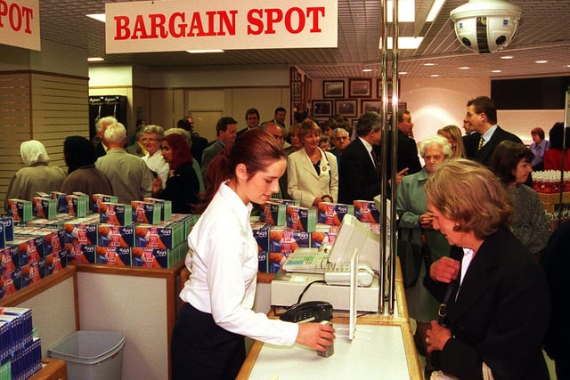 The official opening of TJ Hughes on High Street, Sheffield, in 1998
