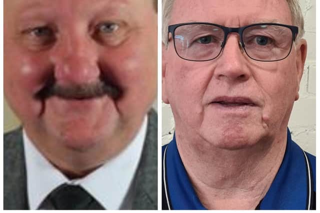 Councillor Alan Gardiner, left, Jim Andrews BEM, right