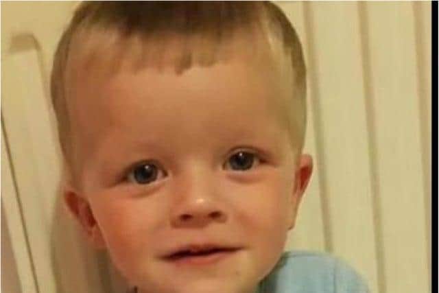 Pictured is toddler Keigan O'Brien, of Doncaster, who died of head injuries in January when he was just two-years-old.