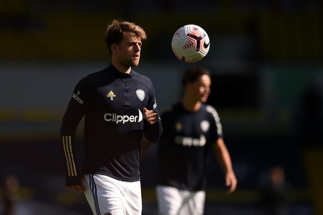 Patrick Bamford warms up before the clash against Fulham at Elland Road.