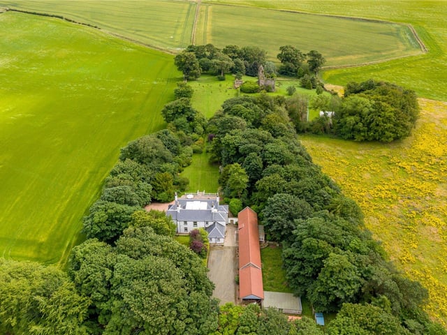 Aerial view of property.