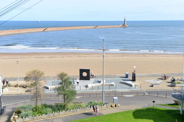 Quiet scenes at Roker Beach for the first day of the new restrictions in the region.