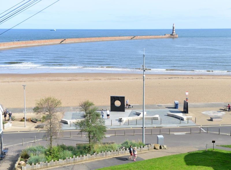 Quiet scenes at Roker Beach for the first day of the new restrictions in the region.