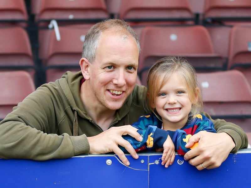 Mansfield fans at the Breyer Group Stadium for the match against Leyton Orient.
