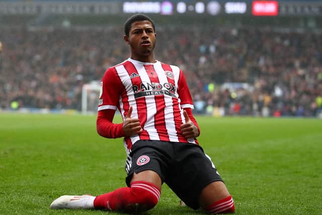 Rhian Brewster's first league goal for Sheffield United should have laid the foundations for a big win over Blackburn Rovers: Simon Bellis / Sportimage