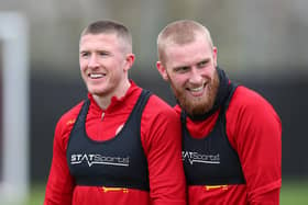 John Lundstram and Oli McBurnie during their time together at Sheffield United: Simon Bellis/Sportimage