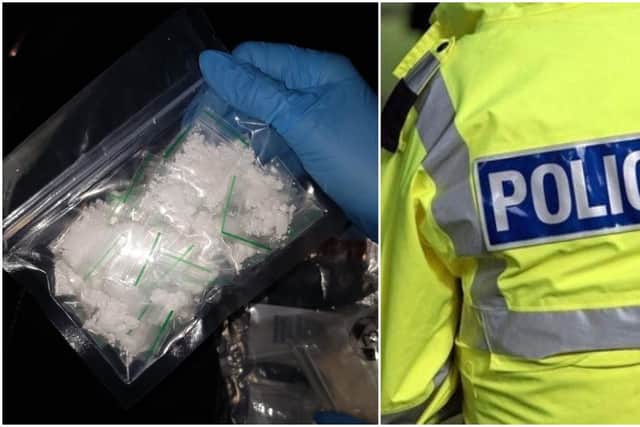 Class A drugs were seized in the raids.