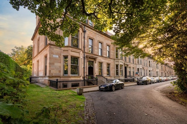 This amazing six-bed townhouse in Dowanhill was constructed in 1870 and is over four levels. It has kept its period features, including stained glass windows.