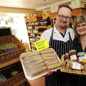 Chris and Donna Beech at their shop Beeches of Walkley, which has been put on the market with a reduced asking price for a 'quick sale'