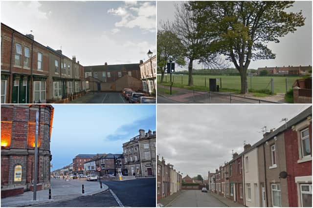 Just some of the addresses in Hartlepool where most crime was reported to Cleveland Police during January 2020.