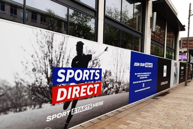 Local shopkeepers told The Star the launch date of the new Sports Direct had been pushed back to July because of a problem with sprinklers.