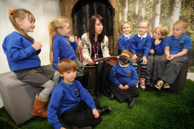 A 2012 photo showing children from Blackfell Primary School in Washington at a Teddy Bear story-telling activity at Sunderland Museum and Winter Gardens, led by Morgan Fail, assistant learning officer.