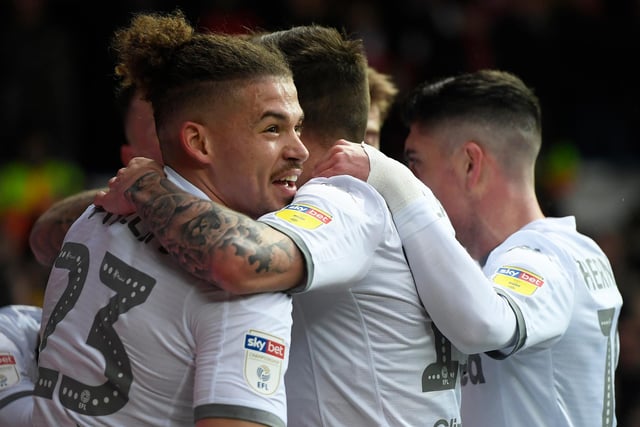 Football pundit Andy Hinchcliffe has backed Leeds United Kalvin Phillips to earn an England call-up in the near future, as he believed Gareth Southgate will look beyond his Championship status. (Sky Sports). (Photo by George Wood/Getty Images)