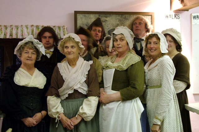 Haddon Hall staff dressed up as extras for Pride and Prejudice in 2004