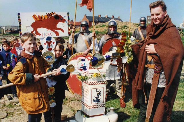 Roman soldiers celebrated the Rose Festival in South Shields. Were you in the picture in this May 1994 photo?