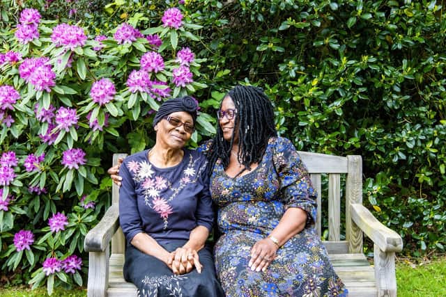 Retired nursing assistant Louise Dale, 78, pictured here with her daughter Marva, has cancer but lives at home with the support of St Luke’s Hospice