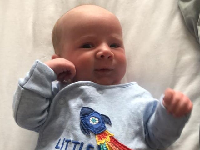 Baby Ronan was born on 6 May