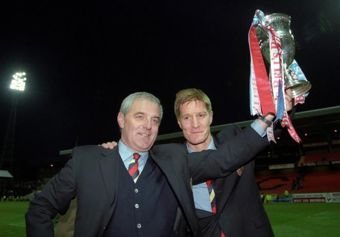 Memorably lifted his last trophy in 1997 as Rangers completed nine-in-a-row, Gough was captain for eight title wins