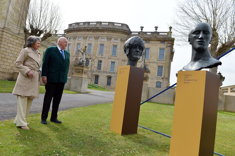 Chatsworth House reopening with the Duke and Duchess of Devonshire. Looking at some of the art on display.