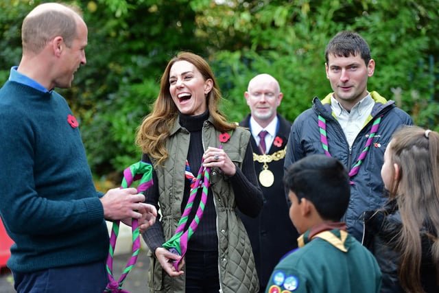 The Duke and Duchess of Cambridge met with Scouts.