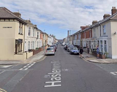 Southsea Haslemere Road had 974.7 Covid-19 cases per 100,000 people in the latest week, a rise of 113.9 per cent from the week before. Picture: Google Street View.