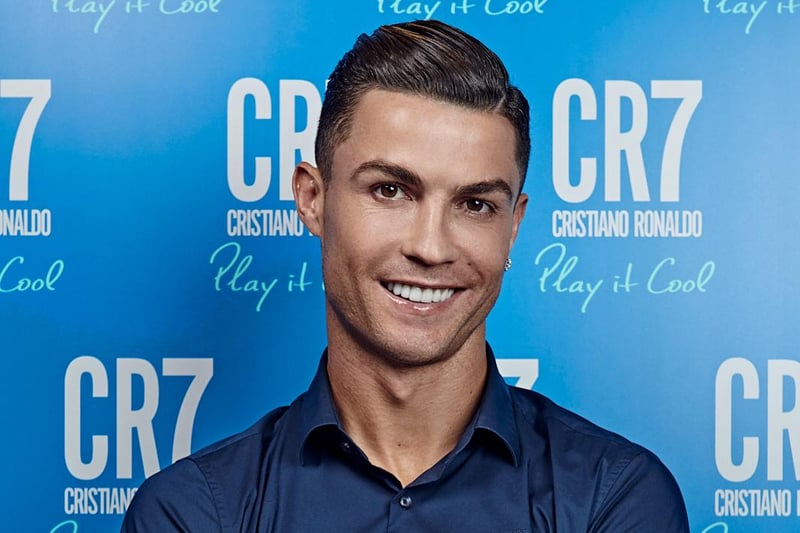It is of course a bust of Cristiano Ronaldo.  His family reportedly asked for it to be replaced - which it promptly was!