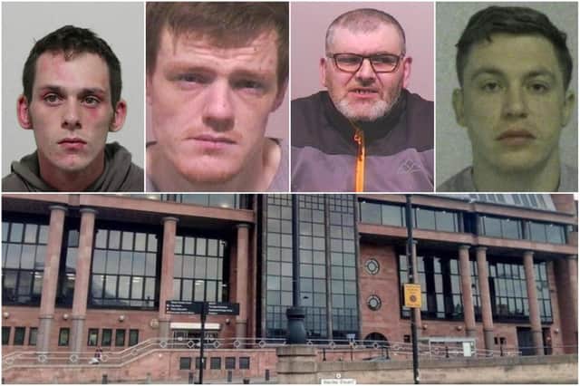 Just some of the South Tyneside criminals jailed recently at Newcastle Crown Court.