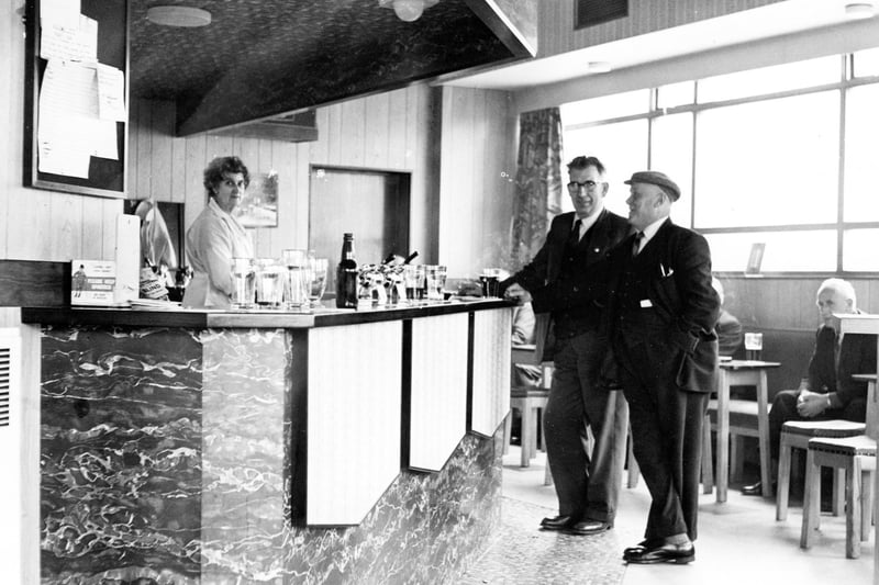 The modernised bar at the Chichester Arms in 1966. Remember this?