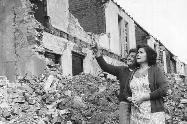 Memories flood back as two women take a look at all that remains of the old houses that were once St Thomas’ Row, Tibshelf.