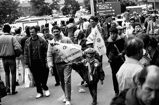 Fans at Wembley - recognise anyone?