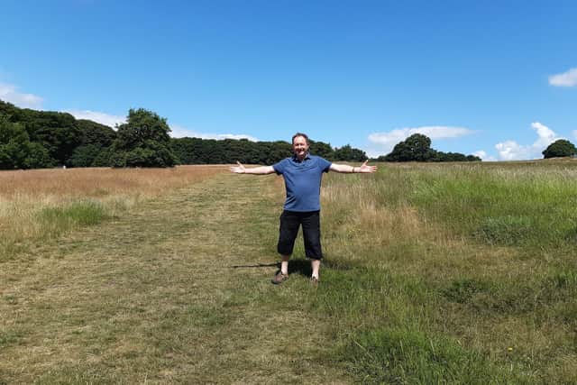 Areas of meadow that environmental campaigner Emeritus Professor Ian Rotherham is helping to develop as part of a project on tackling climate change impact and biodiversity loss in Graves Park, Sheffield