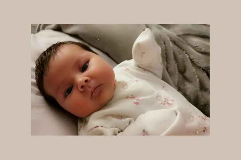 Sarah Greathead said: Sophia Rose, born February 6 weighing in at 9lb 13.5oz.