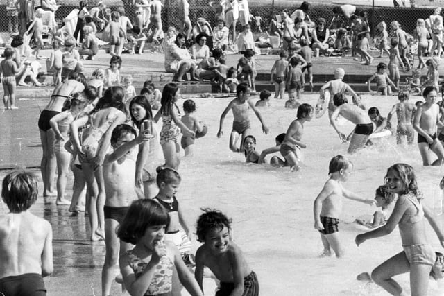 Memories of a hot summer - the pool in August 1974.