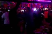 England fans at The Common Room in Sheffield city centre celebrate after Harry Kane equalises in the second half of England's quarter final defeat by France
