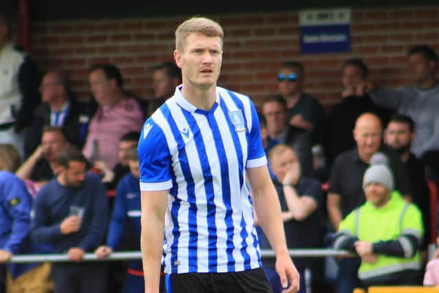 Michael Smith pulled on the Sheffield Wednesday shirt for the first time on Saturday at Alfreton Town. Credit: Bill Wheatcroft