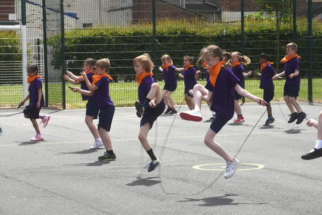 A skipping dance routine from pupils at the Lynnfield Primary School summer fair in 2015. Were you there?