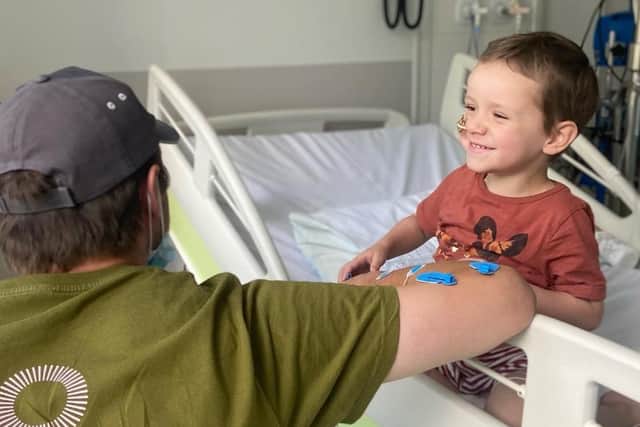 Battling Sheffield four-year-old Jude Mellon-Jameson old has passed a major milestone in his battle for pioneering cancer treatment