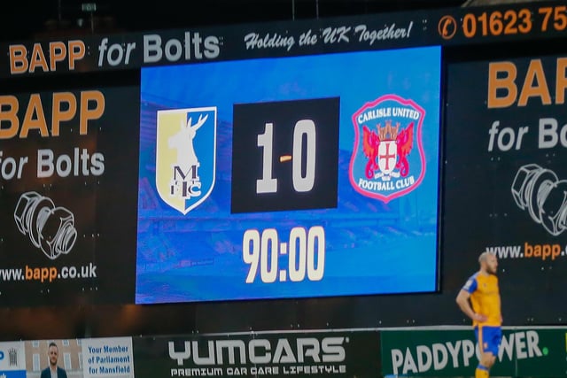 Stags' scoreboard says it all as they hold on to what they have in the five added minutes