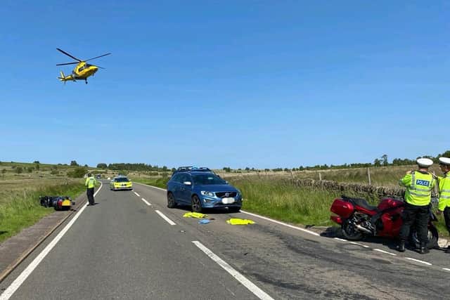 The accident took place near the village of Curbar in Derbyshire.
