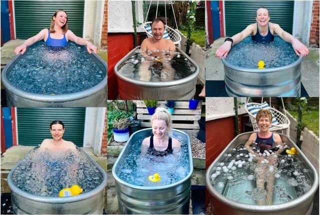 Mr and Mrs Ice Bath - Radek Kalaš and Charlotte Wrigley, centre - are Wim Hof Instructors from Sheffield. The method they teach is featured on a new BBC TV series, Freeze the Fear with Wim Hof