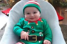 This little elf Joey Newell is five-months-old from Shieldhill
