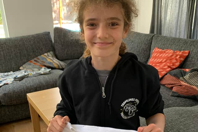 11-year-old music fan Erin Goodhand will get her own newly-printed version of the 2018 Tramlines t-shirt - featuring her as a featured artist!