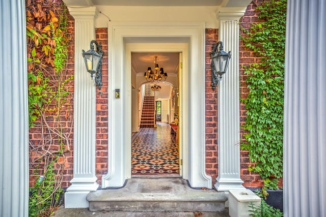 This impressive entrance leads to the snug, music room and gym.