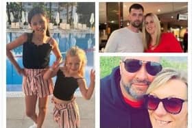 Shane Roller, aged 33, Shannen Morgan, aged 30, Rubie Morgan-Roller, aged nine, and Lillie Morgan-Roller, aged four, were travelling in a Ford Focus. Christopher Barton, aged 56, and Janine Barton, aged 48, were travelling on a BMW S100 XR motorbike.