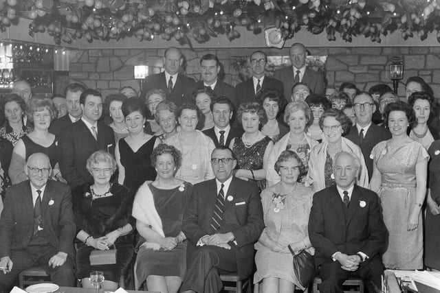 Members of Prudential Assurance Coy at the Morningside Branch Dinner-Dance in February 1964.